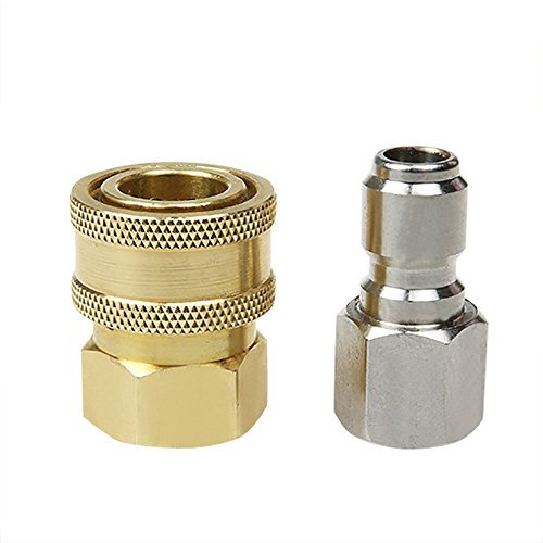 NUZAMAS 3/8 'Mâle Femelle Connecteur Rapide Machine De Nettoyage Haute Pression Rondelle Pistolet Pulvérisateur Tuyau Tuyau Raccord Pièces Adaptateurs