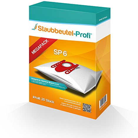 20 Staubsaugerbeutel für Siemens VSQ4GP1264, VSQ4GP1266, VSQ4G1400, VSQ4G1432, VSQ4G2122, Q4.0 Silence Power, Super Silent von Staubbeutel-Profi®