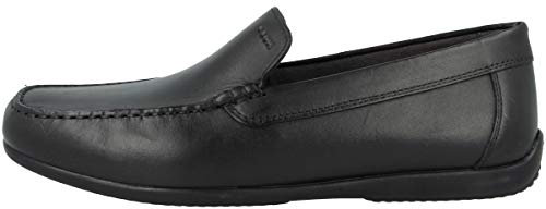 Geox Homme U Ascanio A Mocassins, Black, 46 EU
