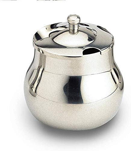 Cafe Ole Royal Collection Sucrier et couvercle en acier inoxydable 18/8 avec bec verseur soudé à l'argon 343 ml
