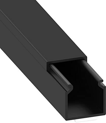 Cablecoach Coach Kabelkanal 15x15 mm, Schwarz mit Schaumklebeband