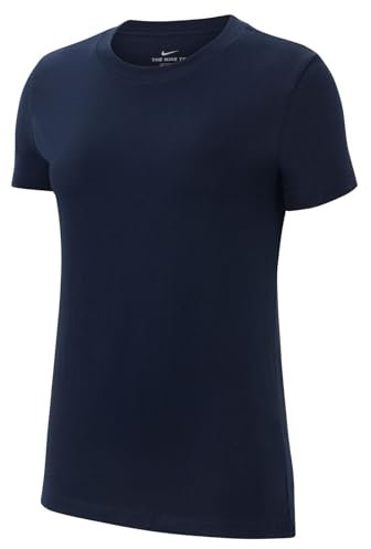 Nike Womens T-Shirt W NK Park20 SS Tee, Obsidian/White, CZ0903-451, M