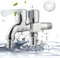 Lavatrice Rubinetto, Doppio Rubinetto, Bagno Rubinetto, Lavandino Rubinetto, Valvola ad Angolo a Doppio Rubinetto, Filettatura G1/2, Giardino, Uso Domestico, Industriale