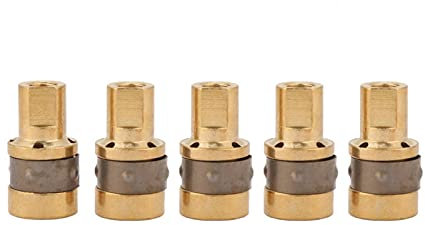 Miller Soldador, máquina de soldar Miller, adaptadores de punta de difusor de gas 169716 para pistola de soldadura Miller M-10/15 Hobart MIG(5PCS)