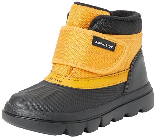 Geox B Willaboom Boy B AB, Caviglia Barca Bimbo 0-24, Curry Black, 23 EU