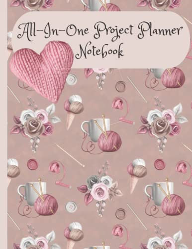 Eat. Knit. Sleep. All-In-One Project Planner Notebook Journal to Track Your Design Patterns and Knit Instructions: Large Size 8.5 x 11 for Easy Writing/Reading and Graph Paper for Design Drawing.