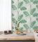GAULAN - 680911 Papier Peint lessivable Feuilles de Palmiers tropicaux Vert et Gris pour Mur Salon Chambre Salle à Mange tête de lit - Rouleaux de 10 m x 0,53 m