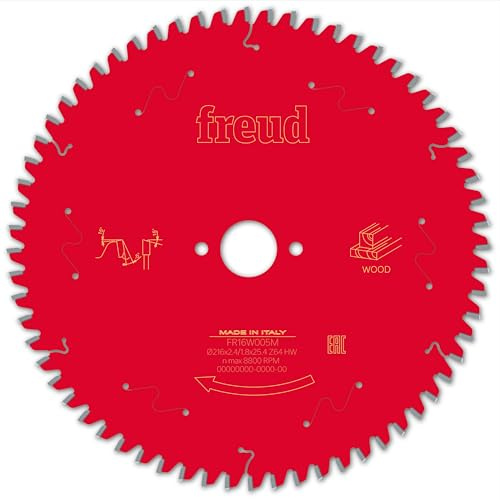 Freud Wood Mitre Saw Blade 216mm x 25.4mm 64T Corded
