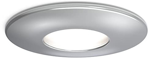 4lite Fire-Rated Indoor Downlight (Chrome) GU10 LED Spotlight with IP20 Rating - 4L1/2203-4yr Guarantee
