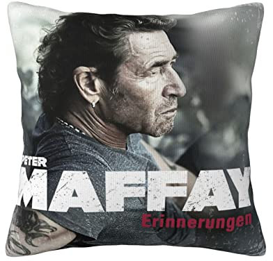 Peter German Maffay Kissenbezug, 45,7 x 45,7 cm, Bauernhaus, dekorativer Kissenbezug, quadratisch, weich