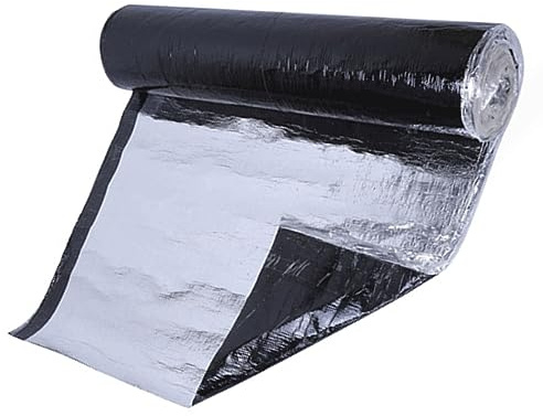 Schuppen Dachpappe Selbstklebend, Gartenhäuser Dachabdichtung Bitumen, Selbstklebende Dachfolie Dachbahn, Dachfolie Aluminium selbstklebende Folie, für Schuppen, Carports und Mehr ( Size : 0.5x5m )