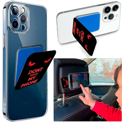 SP StickyPhones Soporte Agarre Dedo Y Tripode De Ventosa para Movil Adhesivo En Espejo Cristal Madera Azulejo Silicona Lavable Reutilizable Coche Mesa Pared TikTok Videos Selfies