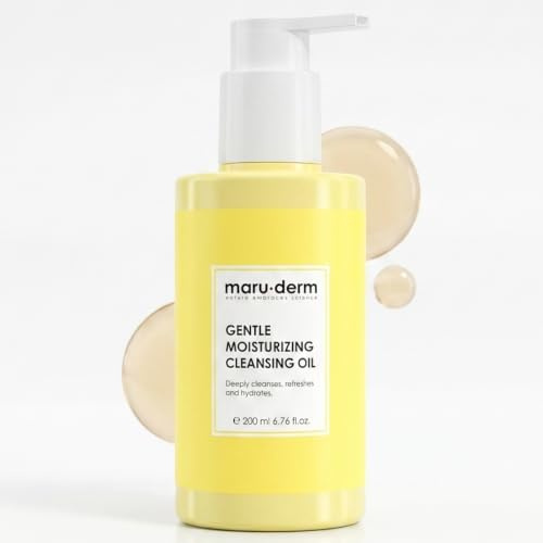 Maruderm Sanftes & Feuchtigkeitsspendendes Reinigungsöl – Nährendes Gesichtsreinigungsöl & Make-up Entferner für Waterproof Make-up, 200 ML