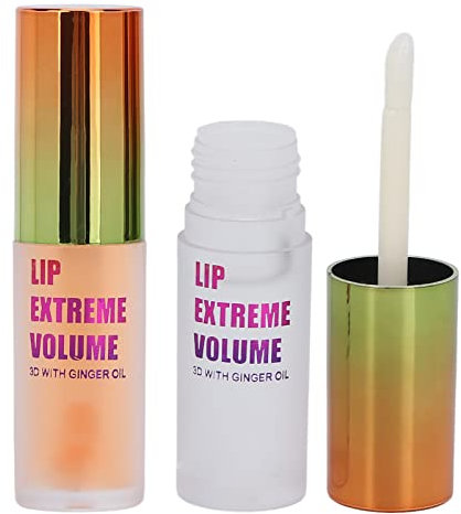 2 Stück Lip Plumper für Vollere Lippen, Feuchtigkeitsspendend, Reduziert Feine Linien, Lip Plumping Gloss, um Feine Linien zu Reduzieren, Feuchtigkeitsspendender Lipgloss