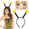 Bienen Kostüm Damen Accessoire, Bienen Haarreif Erwachsene Kinder und Gesicht Tattoo Bienenkostüm Erwachsene Kinder Haarreif Fasching Damen Kostüm Biene Fühler Haarreif Damen Bienen Tattoo Gesicht