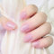 Ceboic Semi Cured Gel Nail Strips, 20Pcs Real Gel Nail Polish Stickers Solid Color Self-Adhesive Gel Nail Wraps Waterproof Nail Art Stickers for Women Girls Kids Salon-Quality Manicures (Creamy Pink)