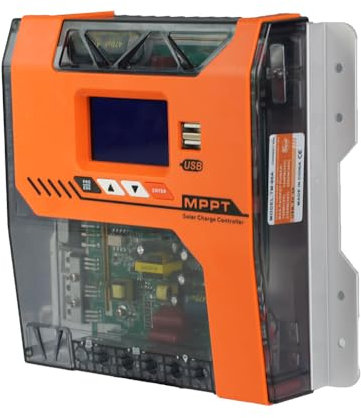 Y&H MPPT 20A Regulador de carga solar de 12V 24V 36V 48V regulador de panel solar entrada máxima de PV 150VDC, trabajo con AGM Gel flotante y litio