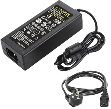 Adaptador de Corriente de Voltaje de 5V, Transformador de Corriente 3A 5A 6A 8A 10A 220V a Cable de alimentación LED de monitoreo de CC(5V-10A with Power Cord)