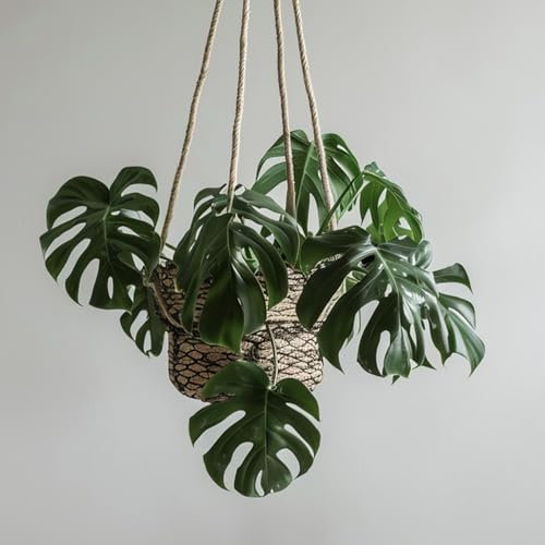 100 piezas semillas de monstera - piezas semillas De Plantas De Interior, Monstera Deliciosa Variegata piezas semillas especiales para techos verdes Plantas exóticas resistentes. Vino salvaje