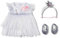BABY born Ballerina-Outfit - Body & Tüll-Rock mit Schwanen-Stickerei - Inkl. Haarreif mit Krone & Schuhen - Hochwertiges Puppenzubehör - Kleidung geeignet für Puppen der Größe 43 cm