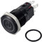 TRU Components TC-12647468 Druckschalter 250 V/AC 3 A 1 x Aus/(EIN) IP65 Grün rastend Aluminium, eloxiert 1 St.