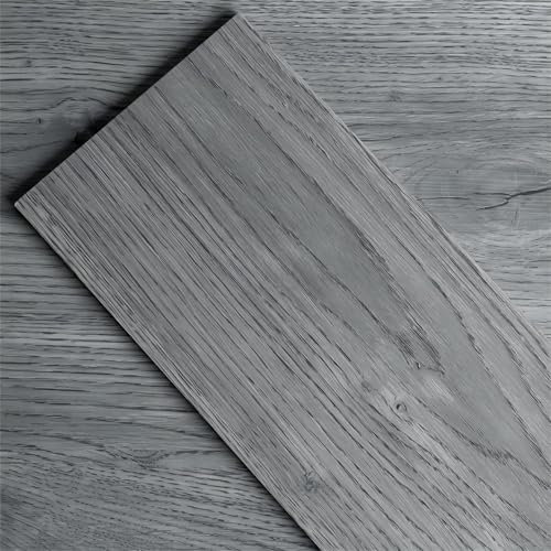 ATOPOSE Peel and Stick Vinyl Flooring Plank,1 Piece Sample,4x6 Self Adhesive Flooring for DIY Installation(Washed Grey Sample)