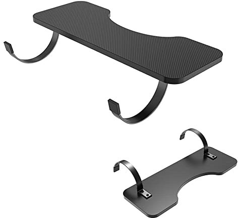XLDZ Ergonomic Computer Desk Extension With Keyboard Tray And Arm Support, Black/White, Clip-On Design(Black,55x24cm)
