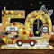 Belillpipi 2025 Holzfarbe Originelle 50 Geburtstag Deko Geburtstag Holz mit LED, Frauen & Männer Geburtstag Pixel Retro Holz-Schild Gästebuch für Geschenke, Partys, Geburtstage, Jubiläum