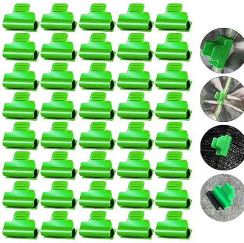 Wopanxye Gewächshaus-Klemmen für 18–20 mm PVC-Rohrstangen, Gartenstützrahmen, Wachstunnel, Pflanzenstütze, Gartenpfähle zur Befestigung von Kunststoffplatten, Folienreihenabdeckungsnetz, 19 mm, 40