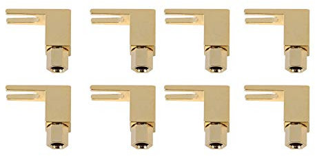 Asyduey 8 Stück Insgesamt Hi-End Banane zum Adapter Stecker/Lautsprecher Kabel Anschluss [Wy-yp01-8 / Spade De L / 8]