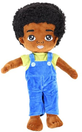 TOYANDONA Schwarze Puppe Kinderspielzeug Schwarze Babypuppe Reborn Puppe Babypuppen Puppen Jungen Junge Kleinkind Stoffpuppen Plüsch