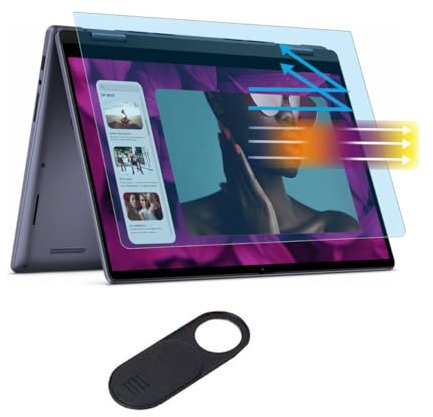 Anti-Blue Light Screen Protector for 2025 2024 New Dell Inspiron 14 7440 7445 2-in-1 Touchscreen Laptop (14 inch), Reduce Eye Strain Blue Light Glare UV Blocking Filter (Not Fit Latitude 14)