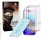SmartBoon Protector Pantalla para iPhone 16 (6,1”), Pack de 3, vidrio templado 9H, Transparente, Compatible con Face ID, Alta definicion,Instalación Fácil