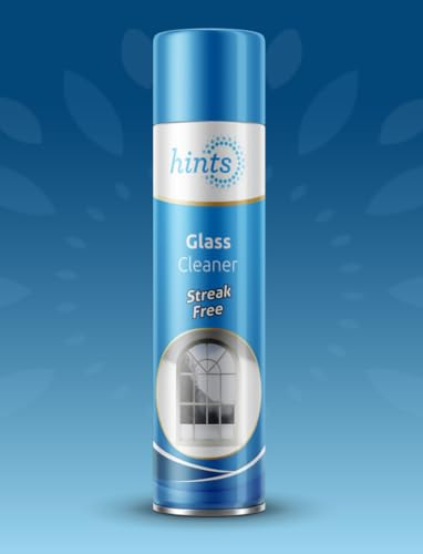 Hints Glass Mirror & Window Cleaner, Multi-Purpose Cleaning Spray, Streak Free Finish, 300ml, Pack of 3