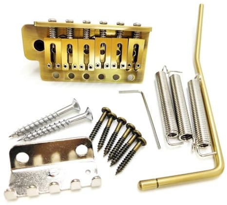 Bosiyrggrl Copper Six-Point Bridge Electric Guitar Six-Point Bridge Electric Guitar Extended Tone Bridge Electric Guitar Single Rocker Bridge