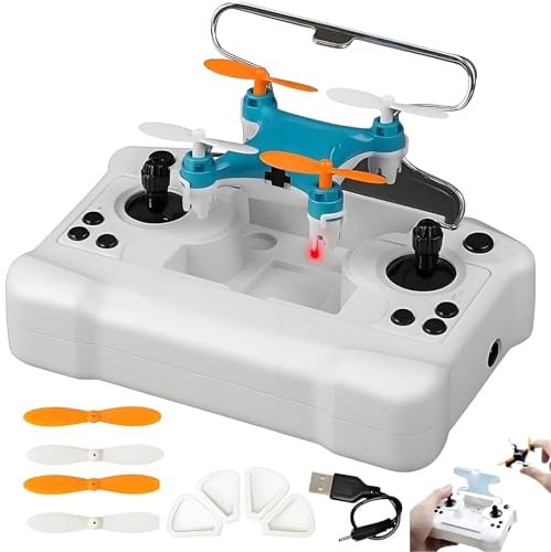 All-Ages Mini Drone with Easy Stunt Flights & 360° Tricks, All-Ages Mini Drohne für Kinder, RC Drone mit Höhenhalt, Quadrocopter für Kinder und Anfänger (#B)