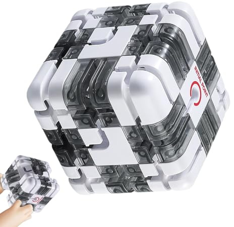3D Labyrinth Würfel - Labyrinth Zauberwürfel Spielzeug | Interaktives Würfel Lernspielzeug | Hochschwieriges Trainingspuzzle zum Stressabbau Für Kinder Erwachsene