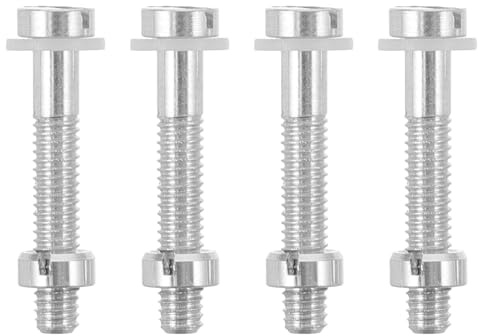 Mikikit Headshell Mount Turntable Screws 4pcs Aluminum Alloy Tailored Design for Cartridge Installation in Vinyl Maintenance