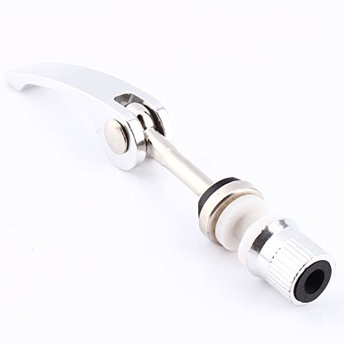 VGEBY Bike Seat Quick Release Clamp, Bicycle Seatpost Clamp Bolt Quick Release Lever for Mountain Bike Road Bike (Color : Silver)
