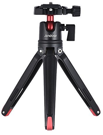 Andoer Mini Palmare Treppiede Da Viaggio Con Testa Della Sfera Per Canon Nikon Sony Dslr Mirrorless Videocamera Mini Treppiede Fotocamera Per Gopro Per Iphone Samsung Huawei Smartphone