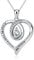 VONALA Sister Necklace Engraved Always My Sister Forever My Friend 925 Sterling Silver Heart Pendant Necklace Jewellery