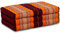 Nachhaltige Kindermatratze aus Kapok - 140x70x8cm - Klappmatratze, Reisebett Kinderbett faltbar, ökologische Yogamatte klappbar, Spielmatte, Liege für Garten und Balkon (Orange)
