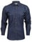 Xact Men's Lightweight Denim Shirt, Long Sleeved, Slim Fit (Navy) L