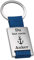 Geschenke 24 | Schlüsselanhänger personalisiert Du bist mein Anker (Blau - VS) | Liebesgeschenk | maritime Geschenkidee | Valentinstagsgeschenk mit Gravur | kleine Aufmerksamkeit