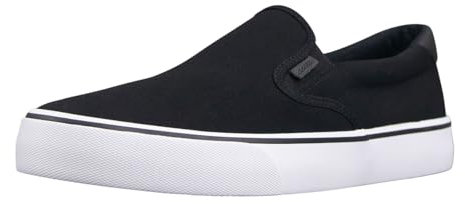 Lugz Clipper Slip on Sneakers, Zapatillas Hombre, Negro, Blanco y Negro, 44.5 EU
