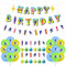 JeVenis Skateboard Geburtstagsdekoration Skateboard Theme Banner Skateboarding Geburtstagszubehör Silhouette Luftballons Skate Cake Topper Skater Cupcake Toppers