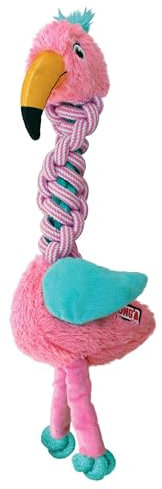 KONG Nœuds torsadés (Girafe/Flamant Rose) – pour Chiens de Taille Moyenne/Grande (1 pièce)
