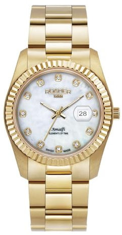Roamer Damen Uhr Analog Quarz 852844 48 89 20 Amalfi Edelstahl