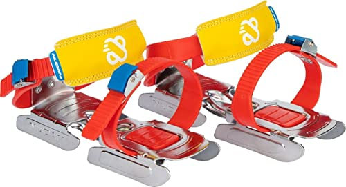 Nijdam verstellbare Kinder Rodel Gleitschuhe Gr. 24-34 rot