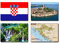 Kühlschrankmagnete, Kroatien-Flagge, Kroatien-Flagge, Kroatien, 4 Stück